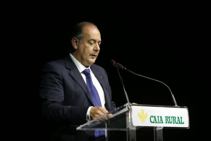 Acto de homenaje a Cipriano García por sus 50 años en la Caja Rural de Zamora.-ICAL