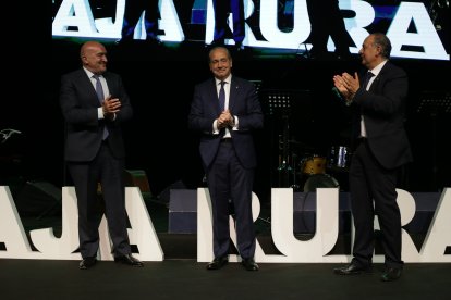 Acto de homenaje a Cipriano García por sus 50 años en la Caja Rural de Zamora.-ICAL