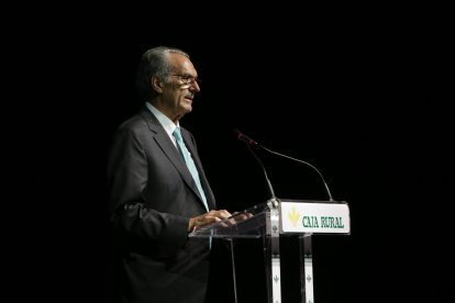 Acto de homenaje a Cipriano García por sus 50 años en la Caja Rural de Zamora.-ICAL