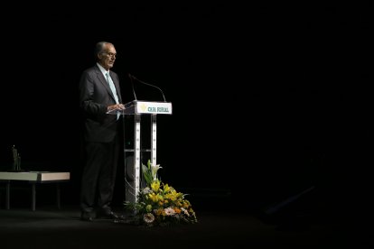 Acto de homenaje a Cipriano García por sus 50 años en la Caja Rural de Zamora.-ICAL