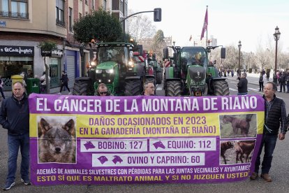 Tractorada en León. -ICAL