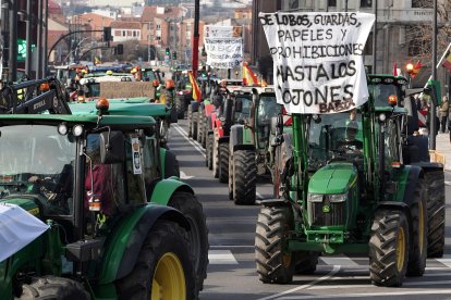 Tractorada en León. -ICAL