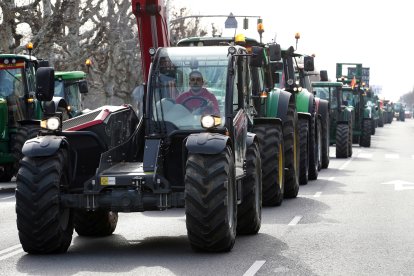 Tractorada en León. -ICAL