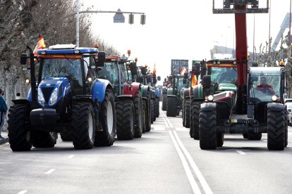 Tractorada en León. -ICAL