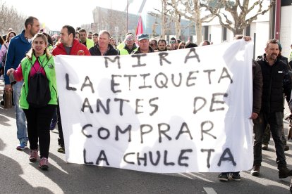Tractorada en León. -ICAL