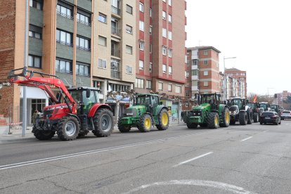 Tractorada en Palencia. -ICAL