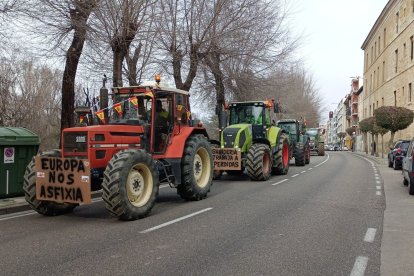Tractorada en Palencia. -ICAL
