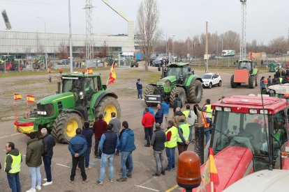 Tractorada en Palencia. -ICAL