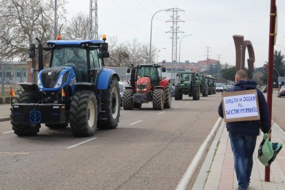 Tractorada en Palencia. -ICAL