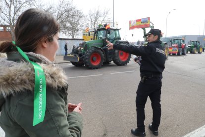 Tractorada en Palencia. -ICAL