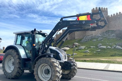 Tractorada en Ávila. -ICAL