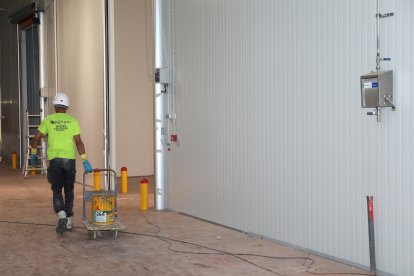 Obras de la nueva fábrica de Cascajares.- ICAL