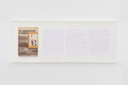 ‘Letters of Disappointment (nº2)’, (detalle-Clara Zetkin), de la artista vallisoletana Dora García, que se mostrará en el expositor de ProjecteSD en ARCO 2024. Foto de Roberto Ruiz, cortesía de ProjecteSD. -ICAL.