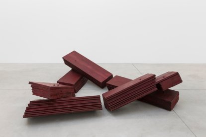 ‘Cobarde temerario’, de la artista leonesa María Luisa Fernández, que se mostrará en el expositor de Maisterravalbuena en ARCO 2024. Foto de Jaime Gartzia. -ICAL.