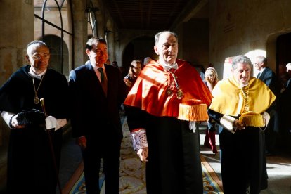 La Universidad de Salamanca nombra a Miguel de Unamuno y Jugo, quien fuera rector del Estudio salmantino durante casi 20 años en tres periodos distintos entre 1900 y 1936, doctor ‘honoris causa’ a título póstumo. -ICAL