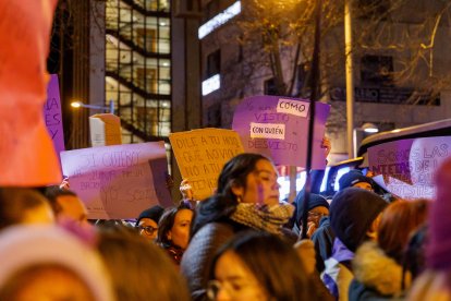 Manifestación del 8M con motivo del Día Internacional de la Mujer.-ICAL