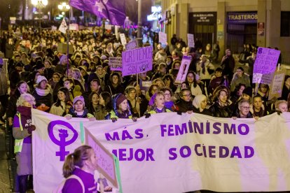 Manifestación del 8M con motivo del Día Internacional de la Mujer.-ICAL