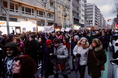 Manifestación del 8M con motivo del Día Internacional de la Mujer.-ICAL