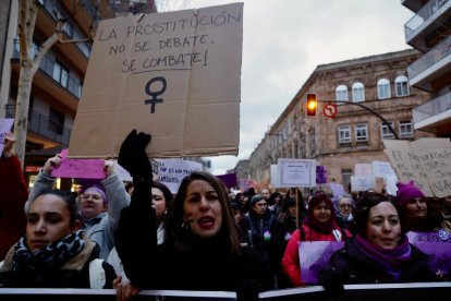 Manifestación del 8M con motivo del Día Internacional de la Mujer.-ICAL