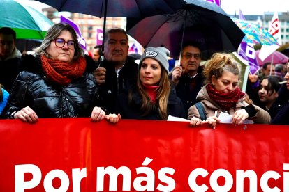 Manifestación del 8M con motivo del Día Internacional de la Mujer.-ICAL