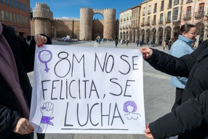 Manifestación del 8M con motivo del Día Internacional de la Mujer.-ICAL
