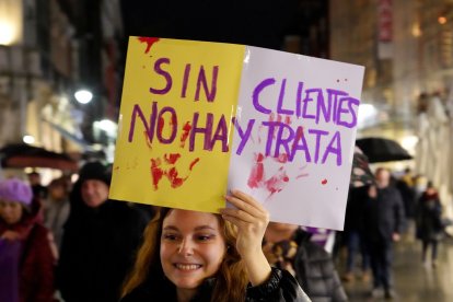 Manifestación del 8M con motivo del Día Internacional de la Mujer.-ICAL