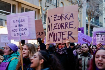 Manifestación del 8M con motivo del Día Internacional de la Mujer.-ICAL
