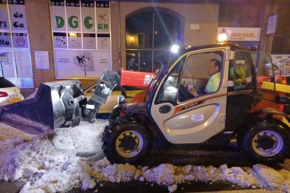 Calles de Zamora cubiertas por el granizo.