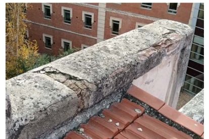 Imagen de las patologías documentadas en el proyecto de ejecución de obras del antiguo Hospital Militar.  