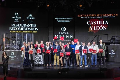 Entrega placas de los Restaurantes Recomendados en la Guía Michelin de Castilla y León