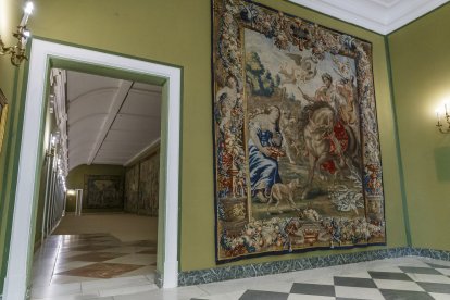 En la foto, una muestra de los Tapices del Palacio Real de la Granja de San Ildefonso