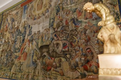 En la foto, una muestra de los Tapices del Palacio Real de la Granja de San Ildefonso