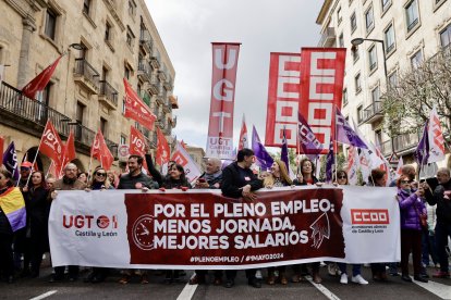 Manifestación por el día 1 de mayo en Salamanca