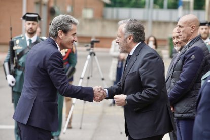 El presidente de las Cortes, Carlos Pollán, asiste al acto conmemorativo del 180 aniversario de la fundación de la Guardia Civil en León