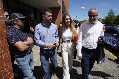 Tudanca en la concentración por la sanidad pública en Ponferrada