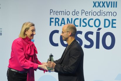 Isabel Blanco y José Vicente López.