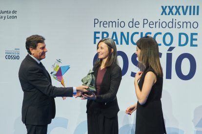 Carlos Fernández Carriedo, Elena Cerveto y Sara Uña