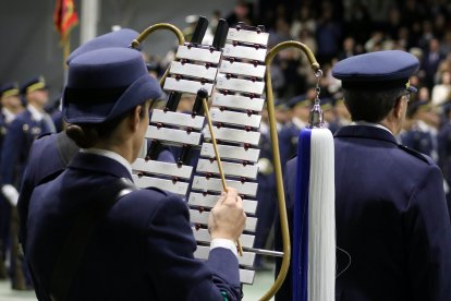 Festividad de Nuestra Señora de Loreto y jura de bandera en la Academia Básica del Aire y del Espacio de La Virgen del Camino (León)