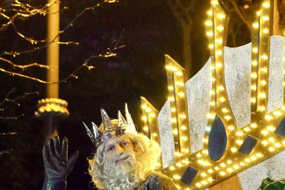 Melchor en su carroza en Valladolid. ICAL