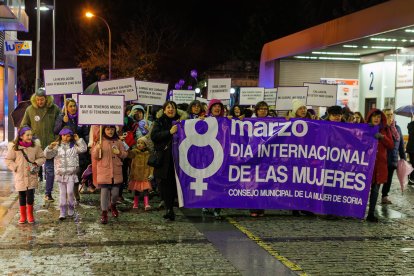 Manifestación en Soria por el Día Internacional de la Mujer