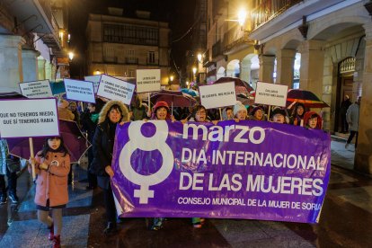 Manifestación en Soria por el Día Internacional de la Mujer