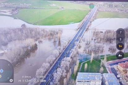 La capital abulense se encuentra anegada por el agua.