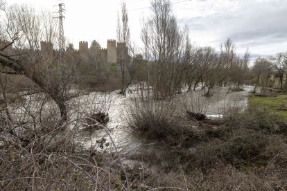 Río Adaja a su paso por Ávila.