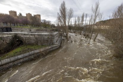 Río Adaja a su paso por Ávila.