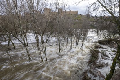 Río Adaja a su paso por Ávila.