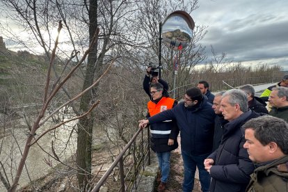 El delegado del Gobierno, Nicanor Sen, visita Ávila tras las inundaciones.