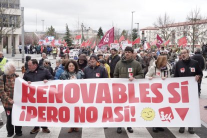 Manifestación contra la proliferación de macrogranjas y plantas de biogás en Castilla y León