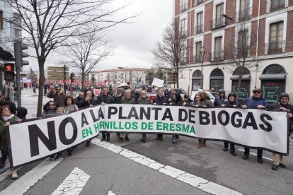 Manifestación contra la proliferación de macrogranjas y plantas de biogás en Castilla y León