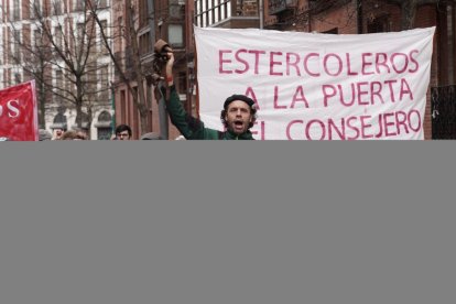 Manifestación contra la proliferación de macrogranjas y plantas de biogás en Castilla y León