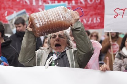 Manifestación contra la proliferación de macrogranjas y plantas de biogás en Castilla y León